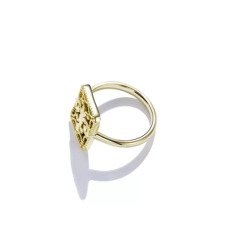 (imagen para) Anillo cuadrado estilo Pandora - BSR189 - Ver 8