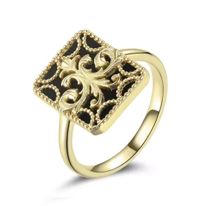 (imagen para) Anillo cuadrado estilo Pandora - BSR189
