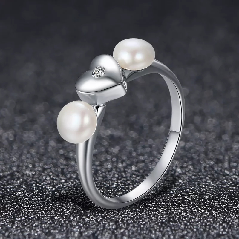 (imagen para) Anillo de corazón perfumado de plata estilo Pandora - SCR156 - Ver 3