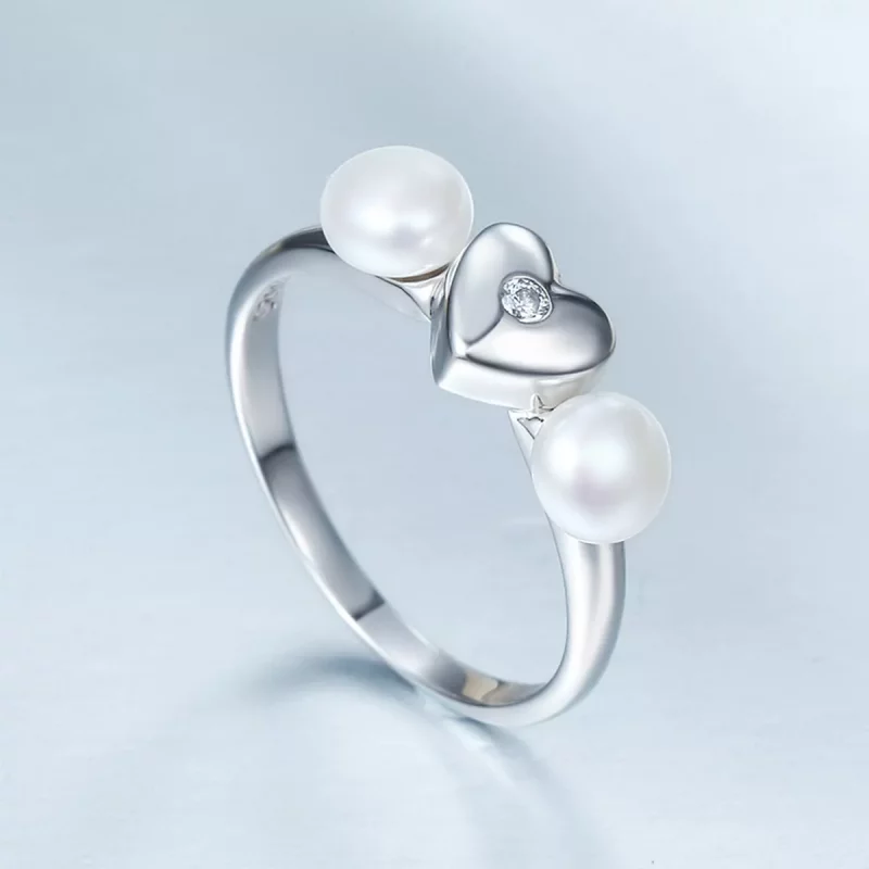 (imagen para) Anillo de corazón perfumado de plata estilo Pandora - SCR156 - Ver 4