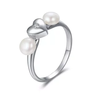 (imagen para) Anillo de corazón perfumado de plata estilo Pandora - SCR156