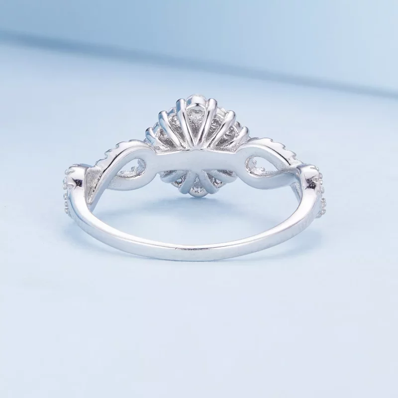 (imagen para) Anillo de Estilo Pandora Clásico Elegancia Cz Transparente - BSR352 - Ver 4