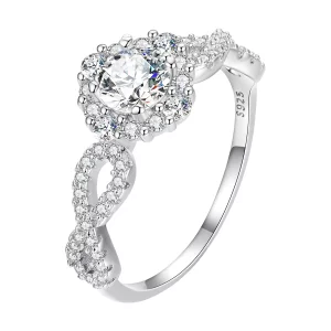 Anillo de Estilo Pandora Clásico Elegancia Cz Transparente - BSR352 (imagen para) Anillo de Estilo Pandora Clásico Elegancia Cz Transparente - BSR352