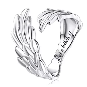 (imagen para) Anillo de estilo Pandora con diseño de ángel - BSR322
