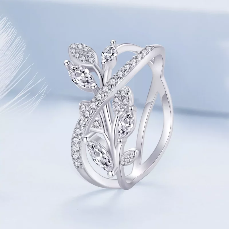 (imagen para) Anillo de estilo Pandora con símbolo infinito - BSR453 - Ver 2