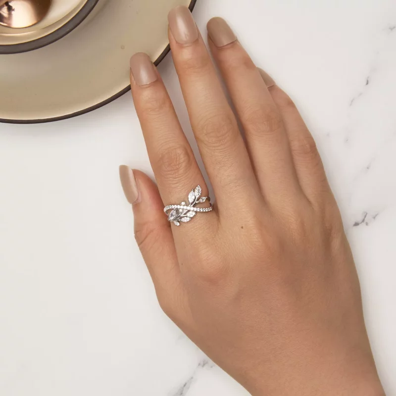 (imagen para) Anillo de estilo Pandora con símbolo infinito - BSR453 - Ver 5