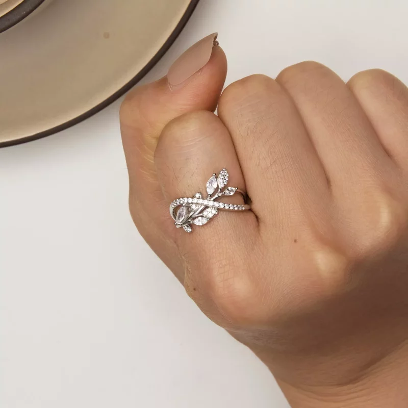 (imagen para) Anillo de estilo Pandora con símbolo infinito - BSR453 - Ver 6