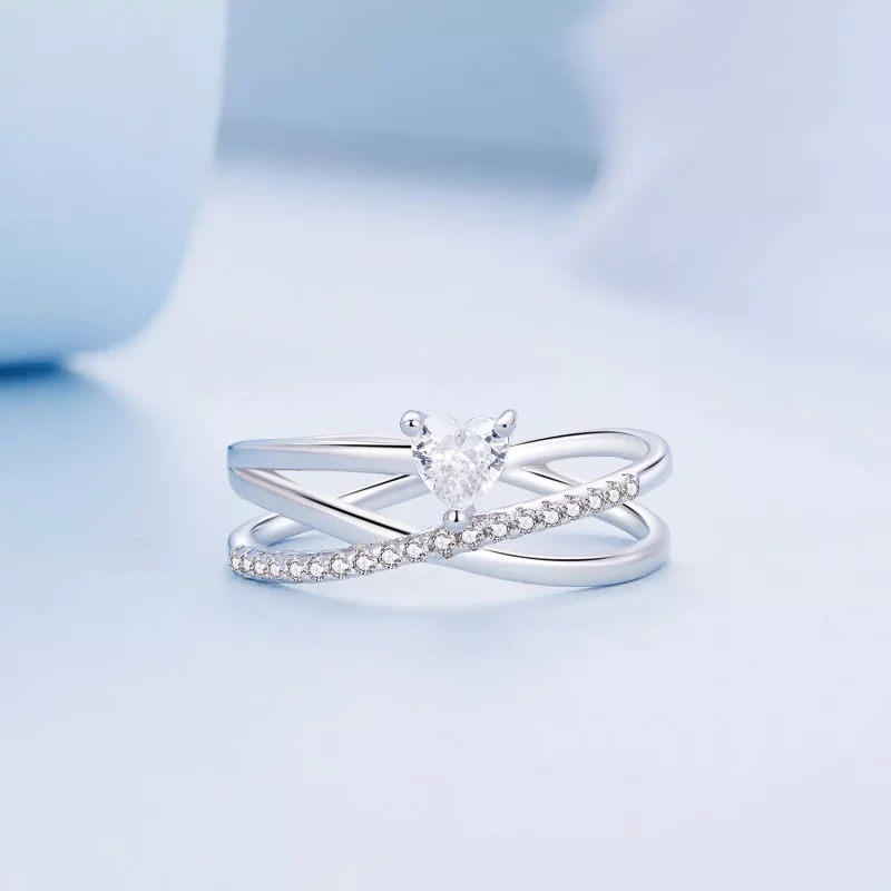 (imagen para) Anillo de triple banda estilo Pandora - BSR336 - Ver 2