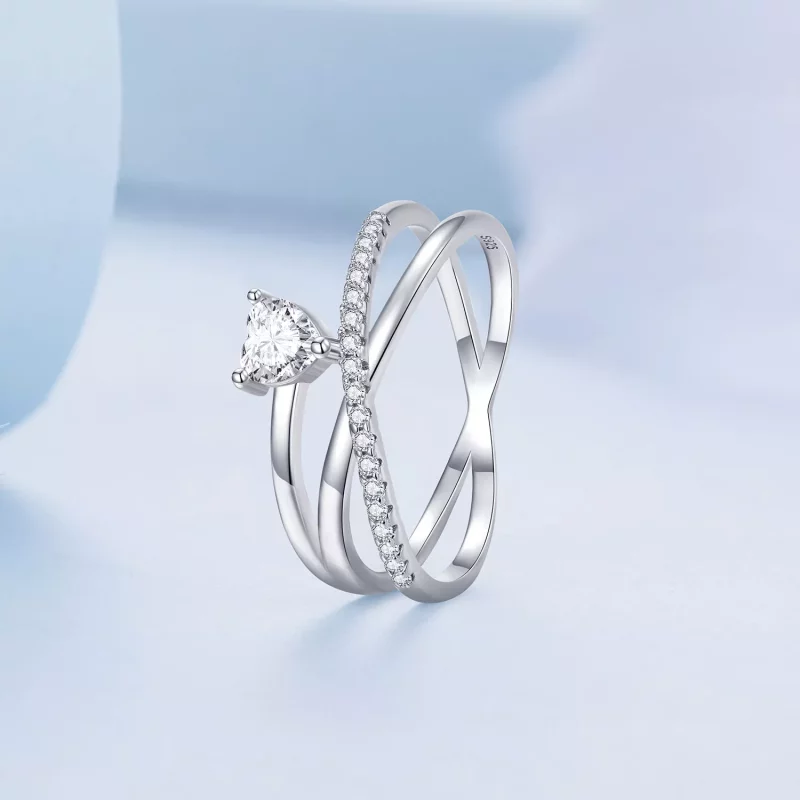 (imagen para) Anillo de triple banda estilo Pandora - BSR336 - Ver 3