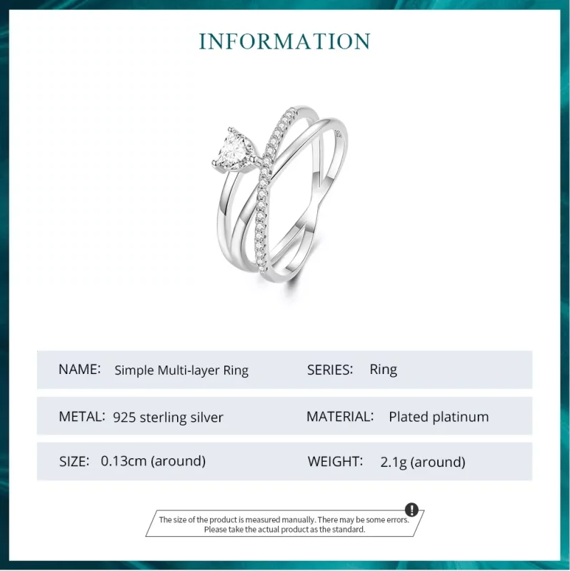 (imagen para) Anillo de triple banda estilo Pandora - BSR336 - Ver 7