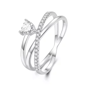 (imagen para) Anillo de triple banda estilo Pandora - BSR336