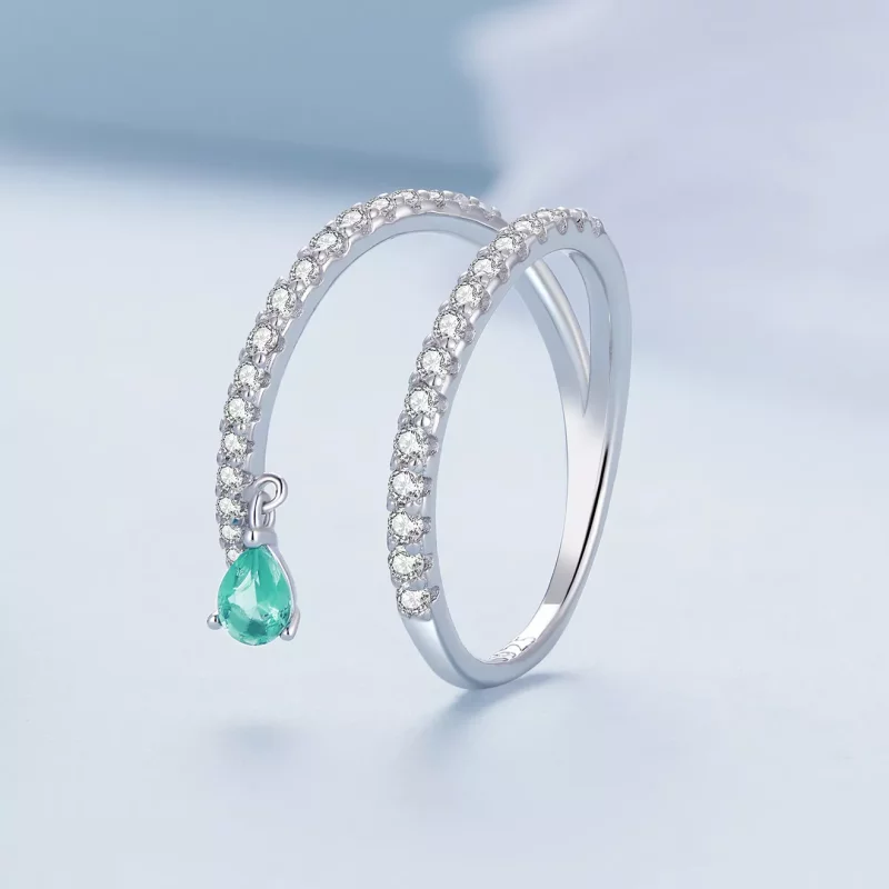 (imagen para) Anillo estilo Pandora con colgante - BSR417 - Ver 2