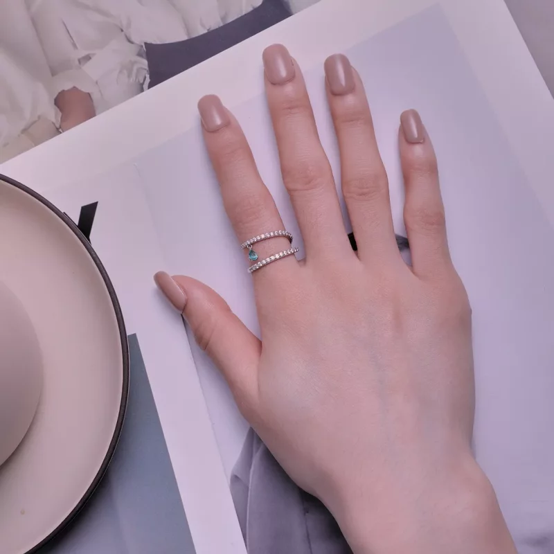 (imagen para) Anillo estilo Pandora con colgante - BSR417 - Ver 4