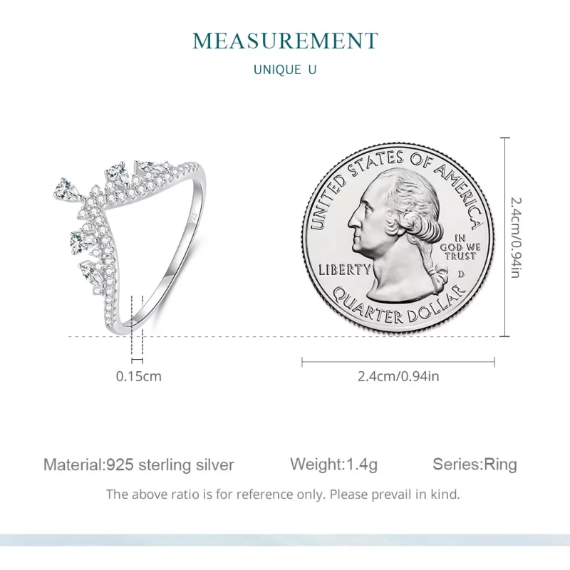 (imagen para) Anillo estilo Pandora con corona - BSR296 - Ver 9