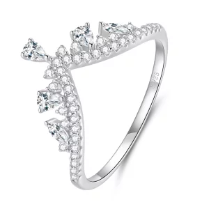 (imagen para) Anillo estilo Pandora con corona - BSR296