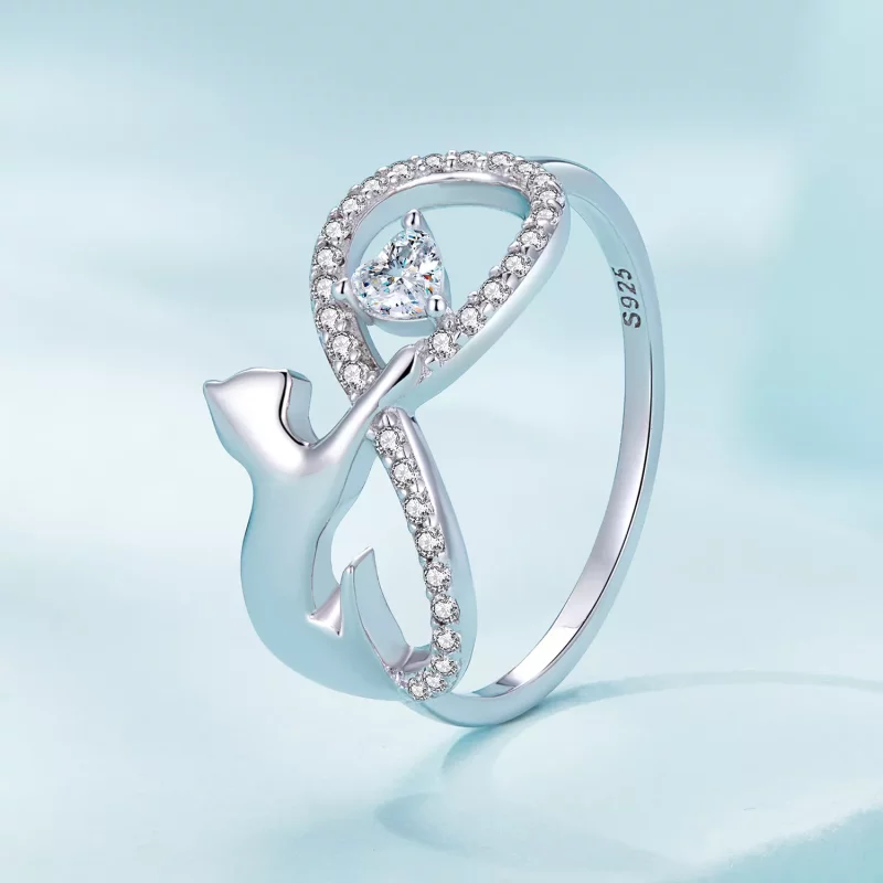(imagen para) Anillo estilo Pandora con nudo infinito - SCR918 - Ver 2