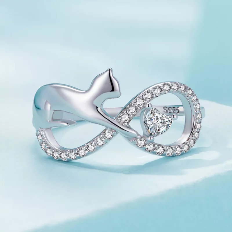 (imagen para) Anillo estilo Pandora con nudo infinito - SCR918 - Ver 3