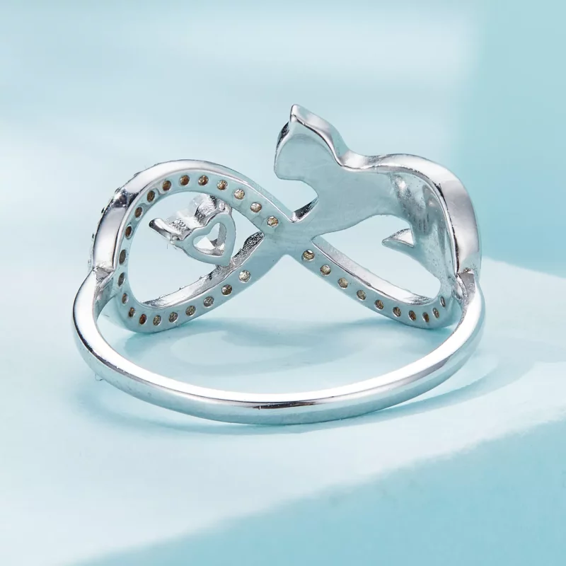 (imagen para) Anillo estilo Pandora con nudo infinito - SCR918 - Ver 4