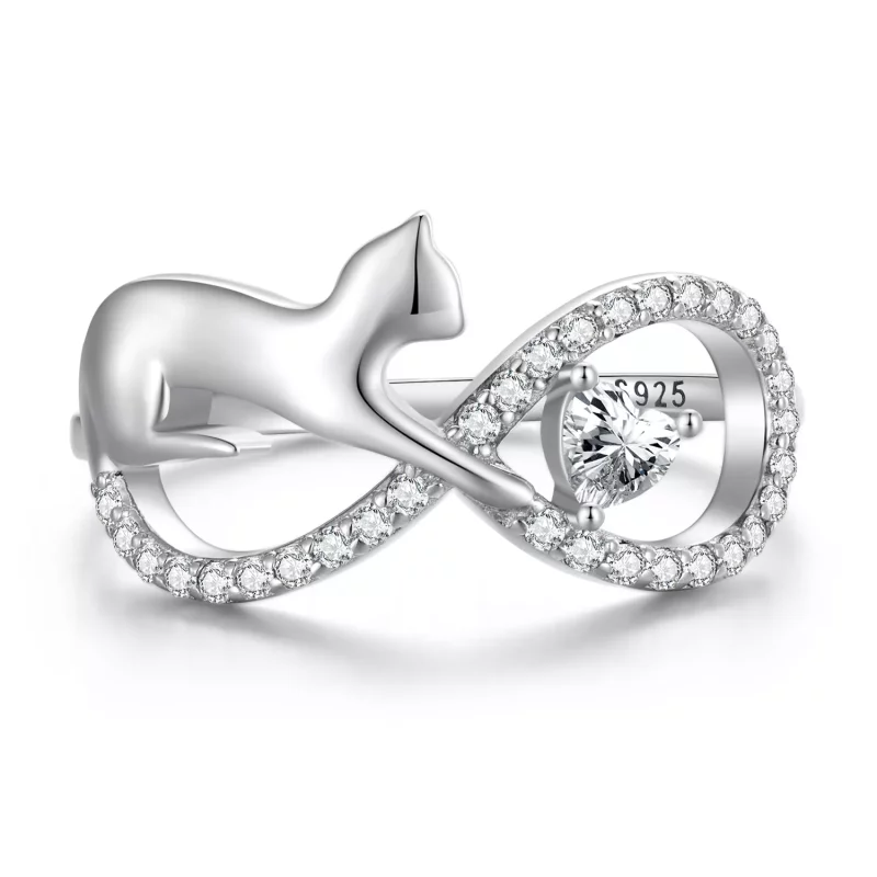 (imagen para) Anillo estilo Pandora con nudo infinito - SCR918 - Ver 8