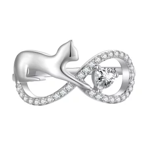 (imagen para) Anillo estilo Pandora con nudo infinito - SCR918