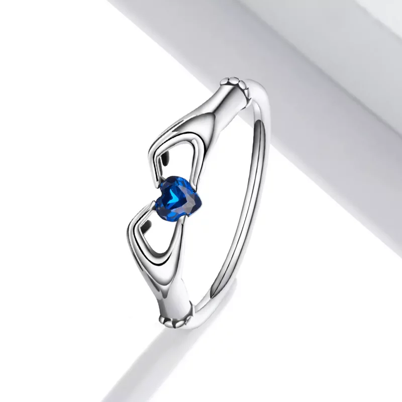 (imagen para) Anillo estilo Pandora de corazón de amor - SCR757 - Ver 2