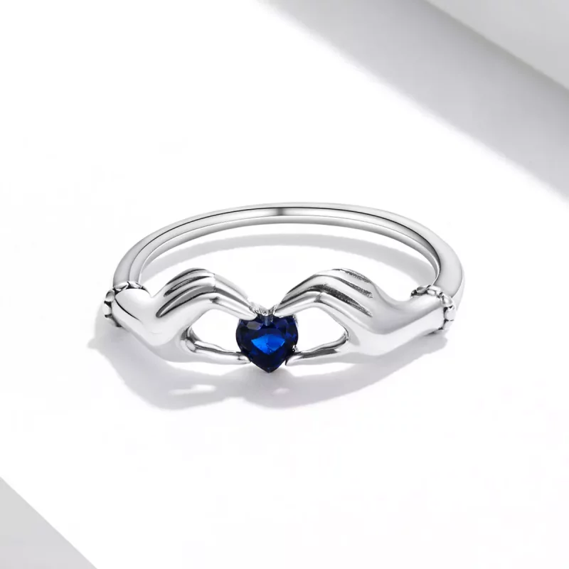 (imagen para) Anillo estilo Pandora de corazón de amor - SCR757 - Ver 3