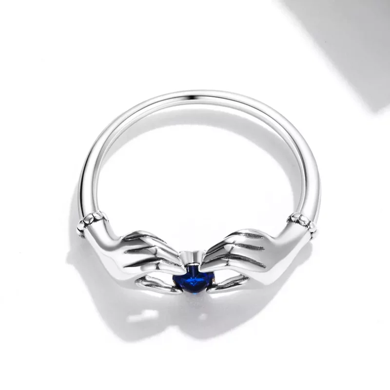 (imagen para) Anillo estilo Pandora de corazón de amor - SCR757 - Ver 4
