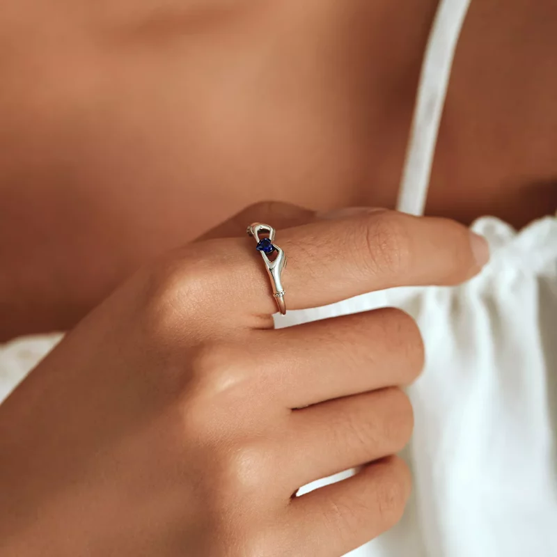 (imagen para) Anillo estilo Pandora de corazón de amor - SCR757 - Ver 6