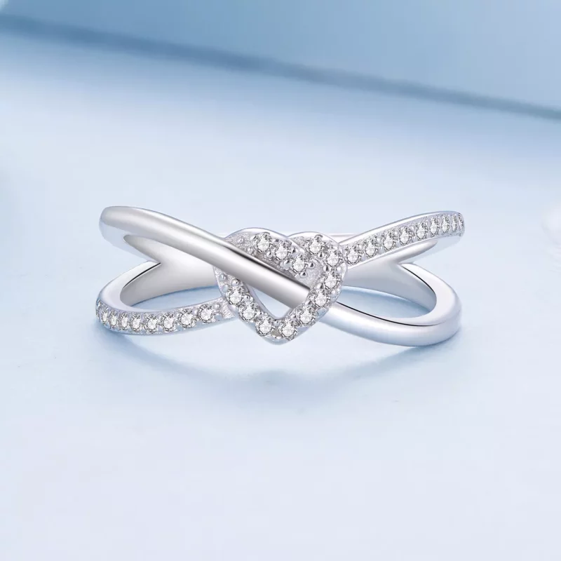 (imagen para) Anillo estilo Pandora de nudo de amor - BSR464 - Ver 3