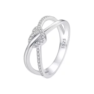 (imagen para) Anillo estilo Pandora de nudo de amor - BSR464