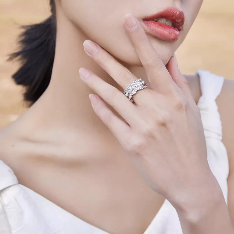 (imagen para) Anillo estilo Pandora de princesa - BSR187 - Ver 4