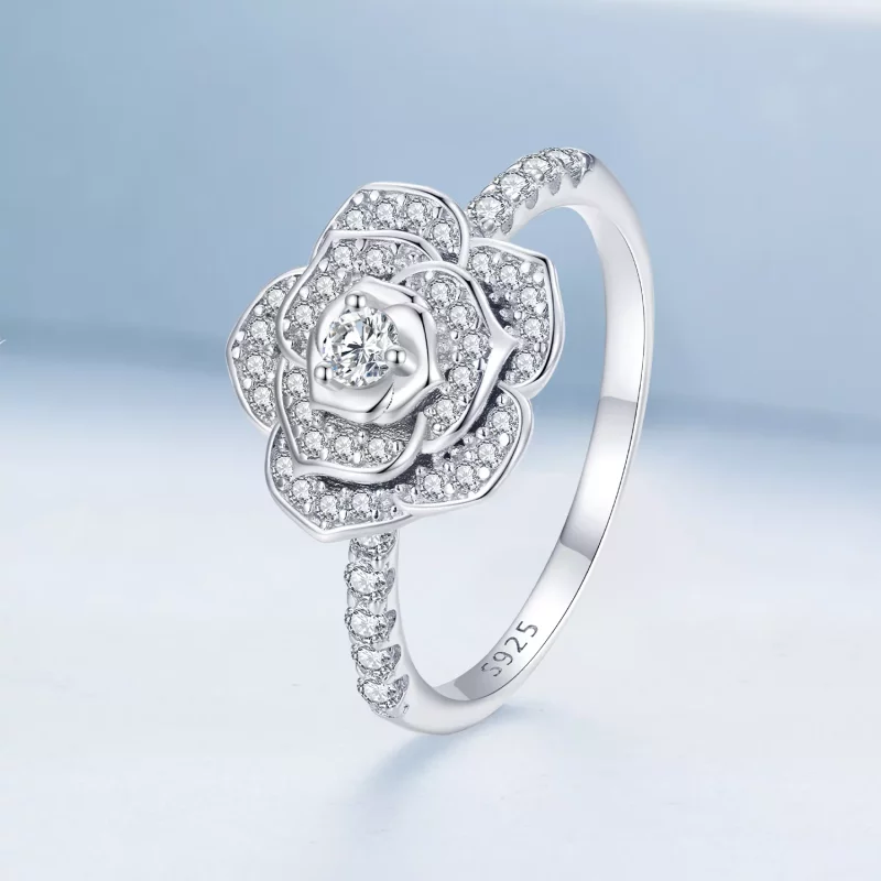 (imagen para) Anillo estilo Pandora en tono rosa - BSR449 - Ver 2