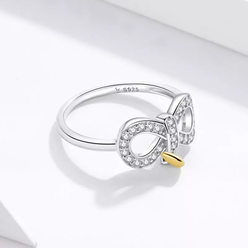 (imagen para) Anillo estilo Pandora infinito - SCR676 - Ver 3