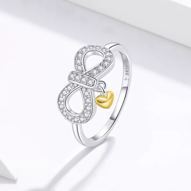 (imagen para) Anillo estilo Pandora infinito - SCR676 - Ver 4