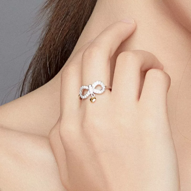 (imagen para) Anillo estilo Pandora infinito - SCR676 - Ver 7