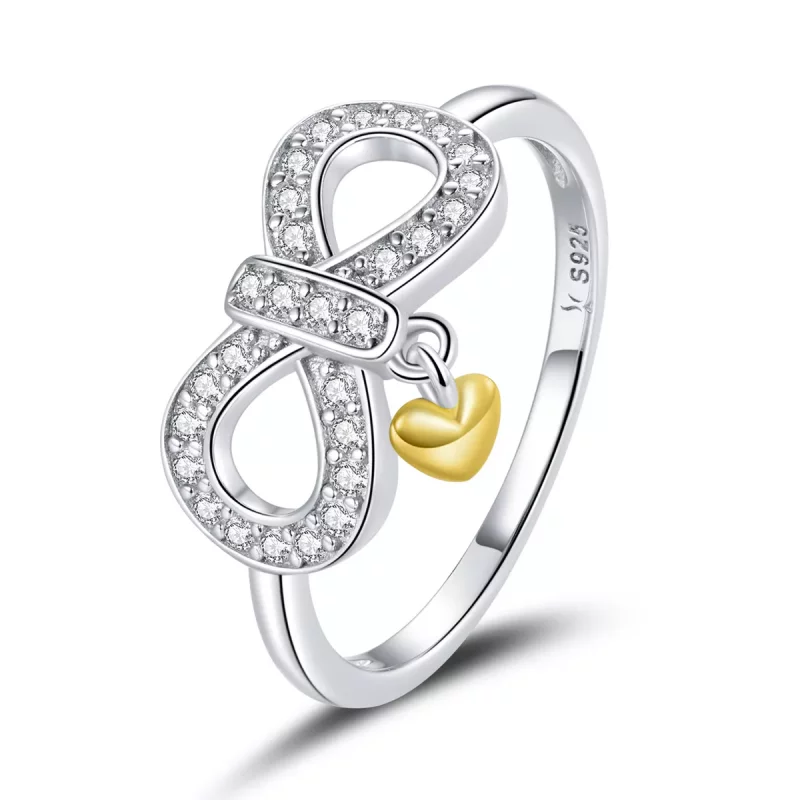(imagen para) Anillo estilo Pandora infinito - SCR676