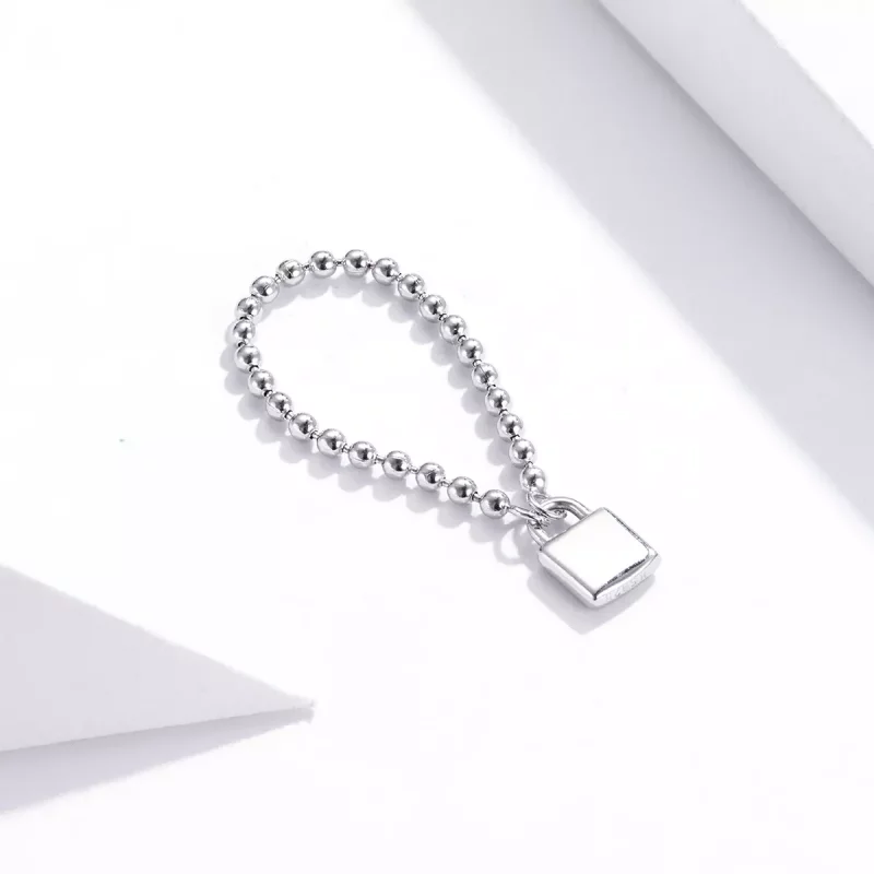 (imagen para) Anillo estilo Pandora Love Lock - SCR703 - Ver 4