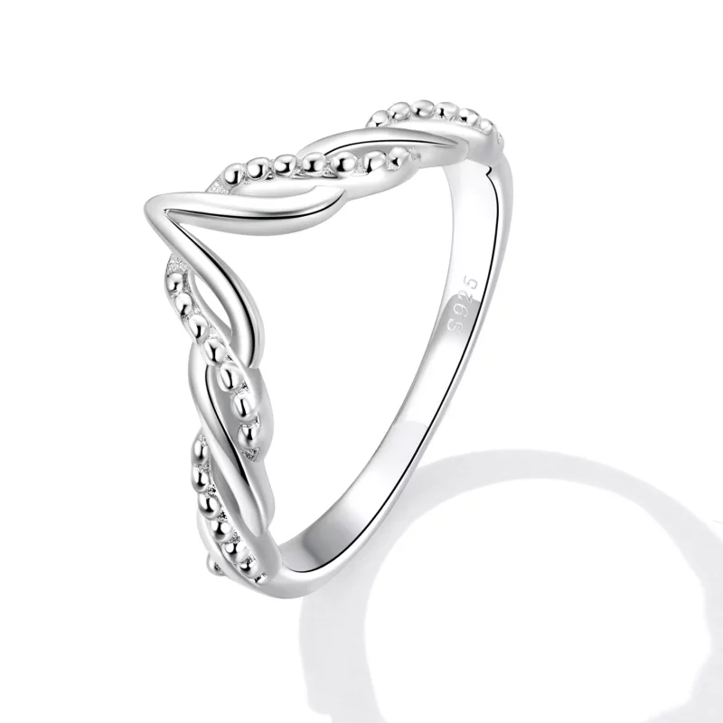 (imagen para) Anillo estilo Tiara de Pandora con forma de Rama de Deseos - BSR258 - Ver 2