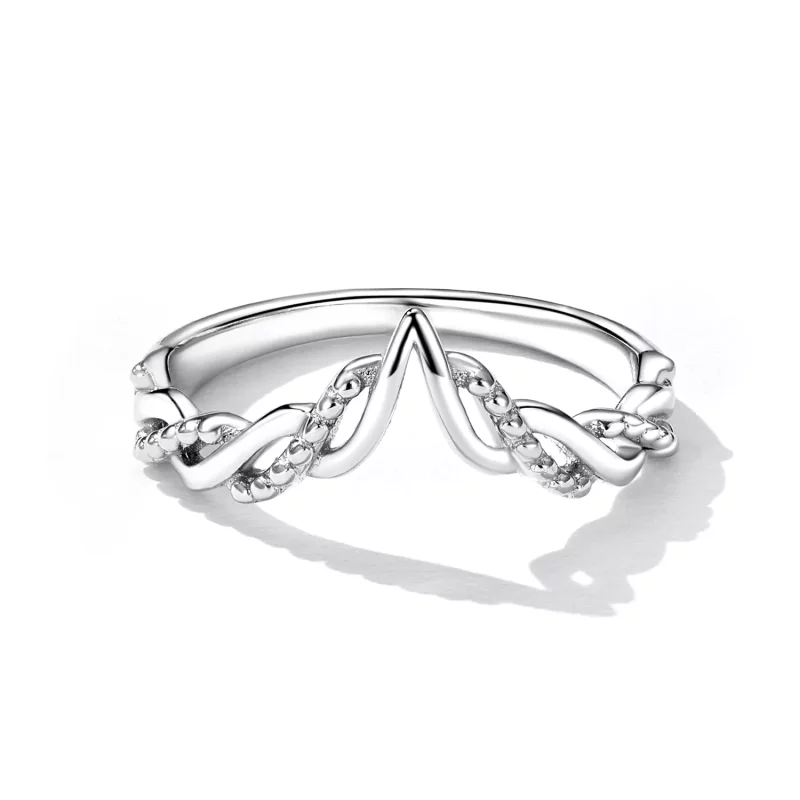 (imagen para) Anillo estilo Tiara de Pandora con forma de Rama de Deseos - BSR258 - Ver 3