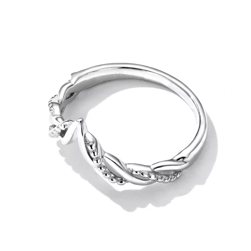 (imagen para) Anillo estilo Tiara de Pandora con forma de Rama de Deseos - BSR258 - Ver 4