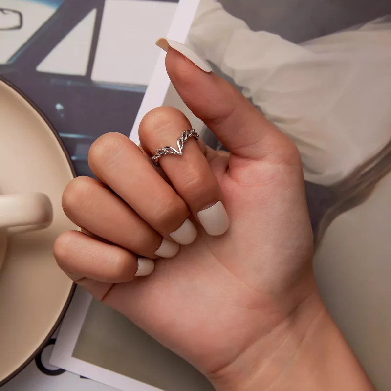 (imagen para) Anillo estilo Tiara de Pandora con forma de Rama de Deseos - BSR258 - Ver 6