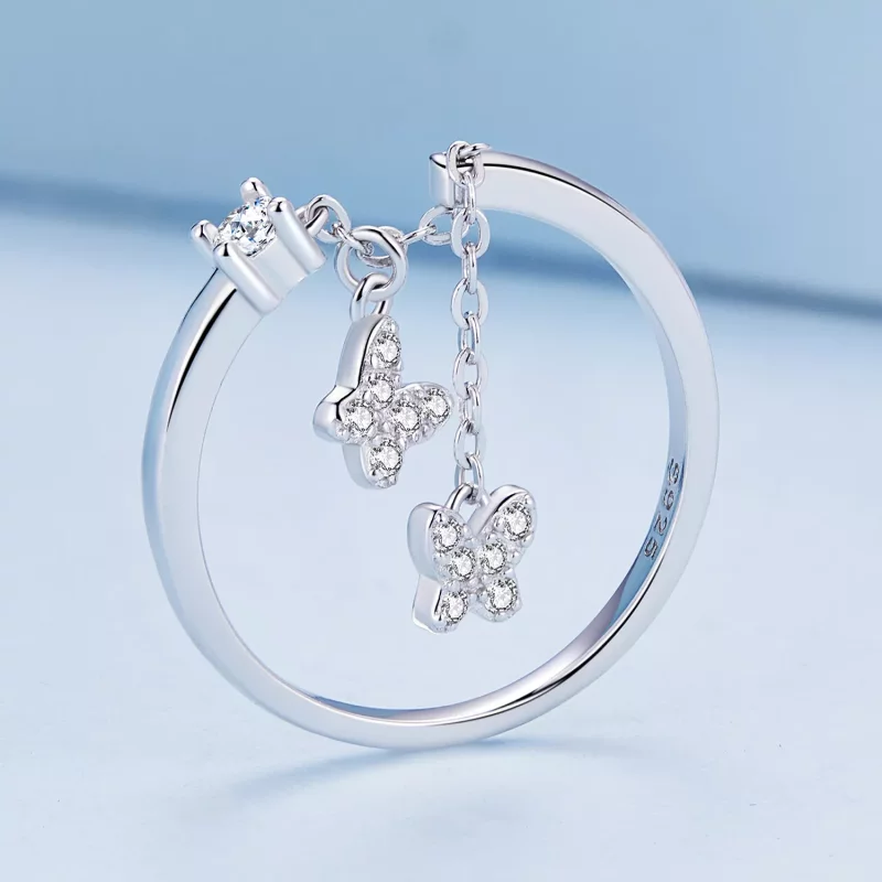 (imagen para) Anillos ajustables de estilo Pandora - BSR349 - Ver 3