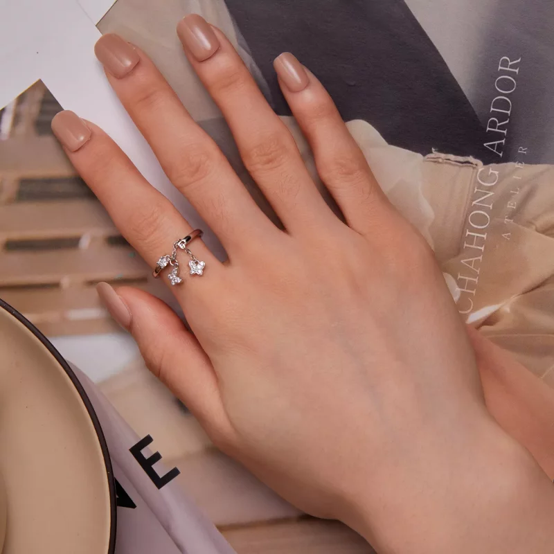 (imagen para) Anillos ajustables de estilo Pandora - BSR349 - Ver 6