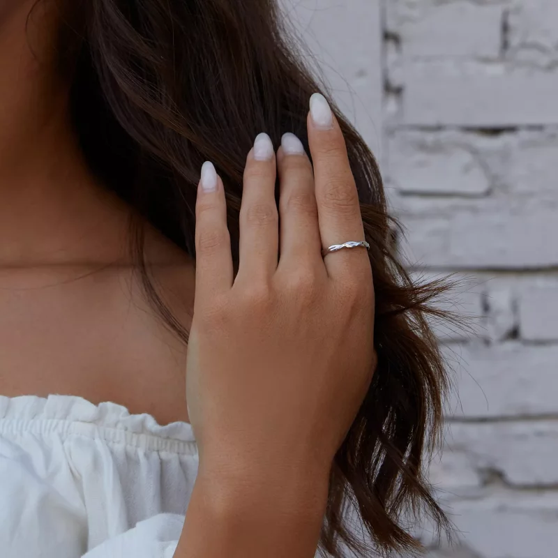 (imagen para) Anillos apilables al estilo Pandora - BSR248 - Ver 2