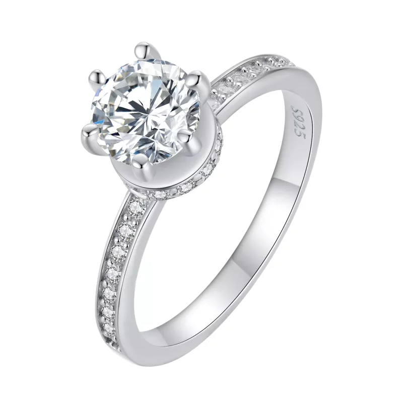 (imagen para) Anillos de boda estilo Pandora - MSR025 - Ver 3