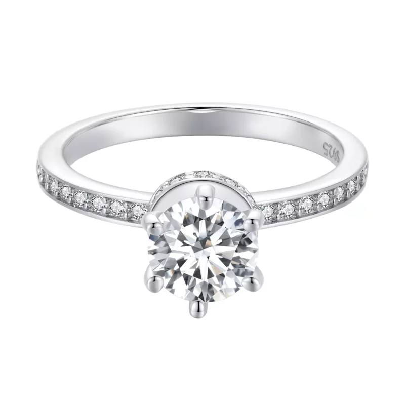 (imagen para) Anillos de boda estilo Pandora - MSR025 - Ver 4