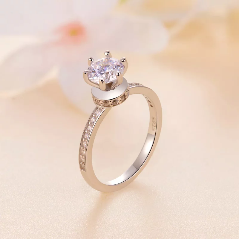 (imagen para) Anillos de boda estilo Pandora - MSR025 - Ver 5