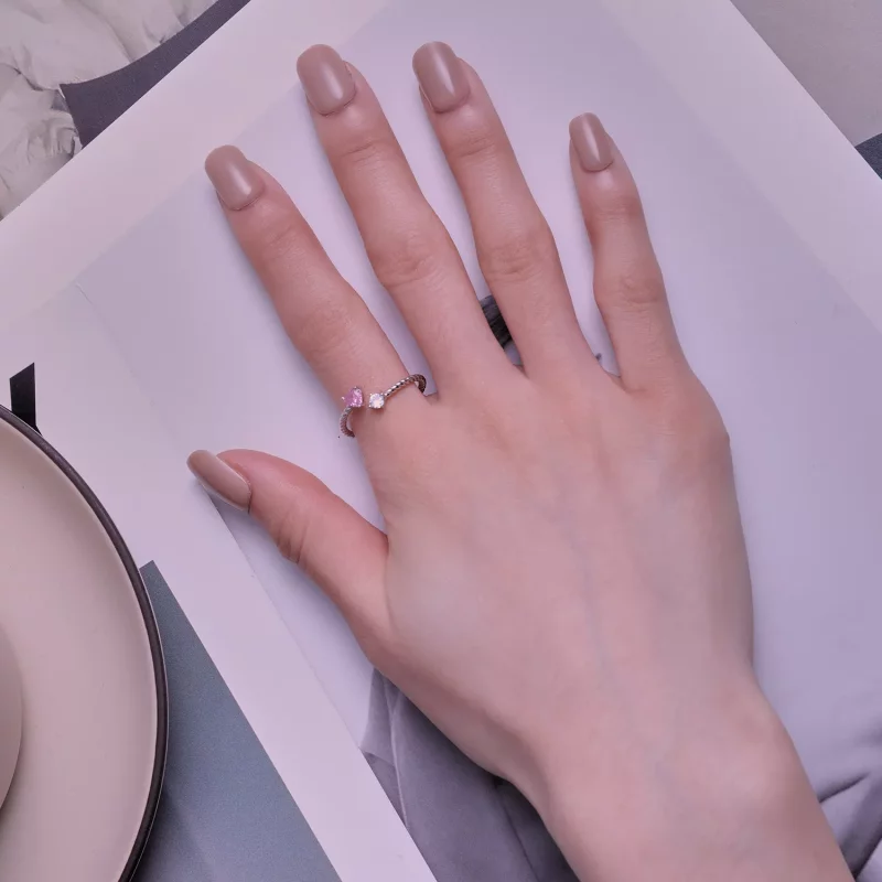 (imagen para) Anillos de compromiso estilo Pandora para ella - SCR924 - Ver 5