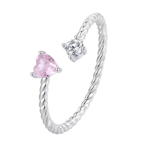 (imagen para) Anillos de compromiso estilo Pandora para ella - SCR924