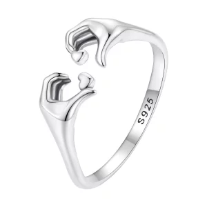 (imagen para) Anillos de compromiso estilo Pandora para parejas - SCR902